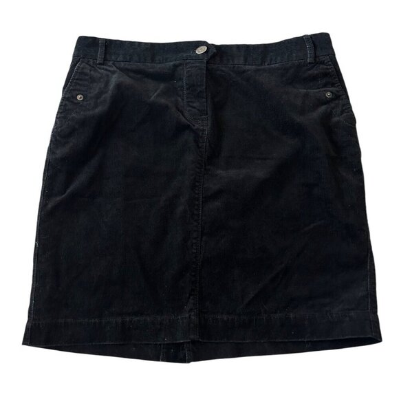 J Crew Stretch Corduroy Skirt, Size 12P, Black - Picture 5 of 8